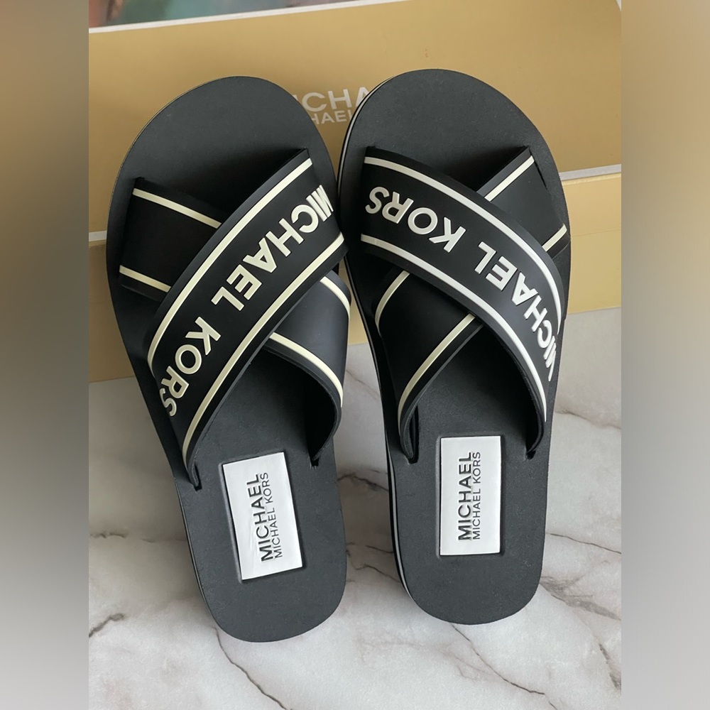 MICHAEL KORS SPARROW SLIDE PVC/GRAPHIC